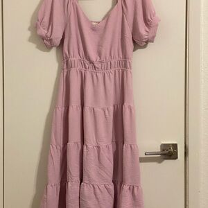 Monteau pink Midi Dress